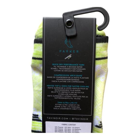 TAVI Sport NIP Women Thin Ultra Lite Compression Low Rise Parker Socks Citrus MD - Picture 5 of 7